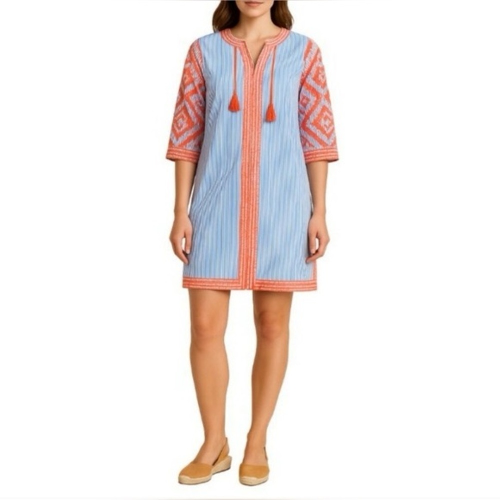 GRETCHEN SCOTT Oneida Embroidered Tunic Dress